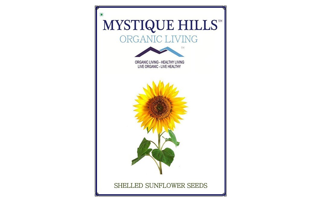 Mystique Hills Organic Shelled Sunflower Seeds    Box  100 grams